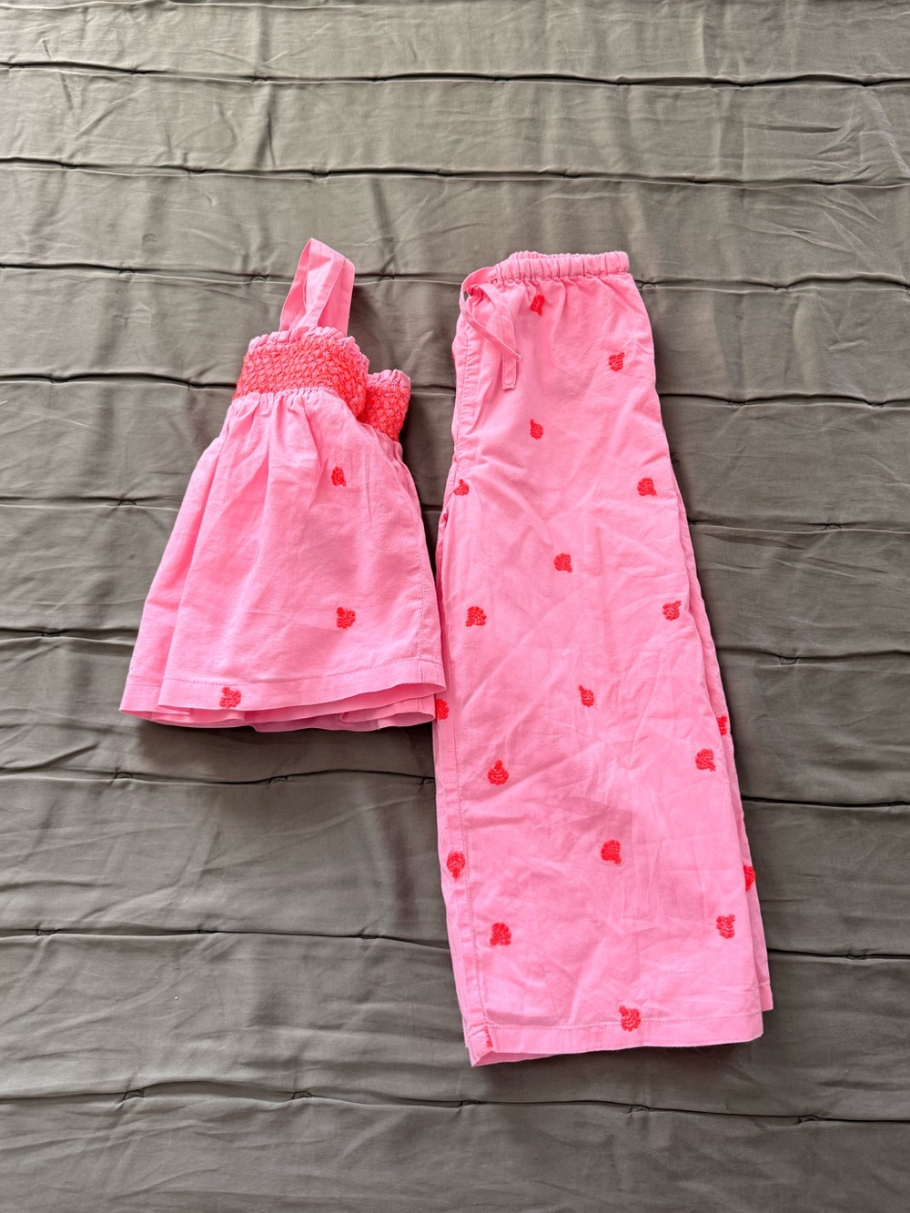 Gap Pink Smocked Embroidered Matching Set / Size 4 Years